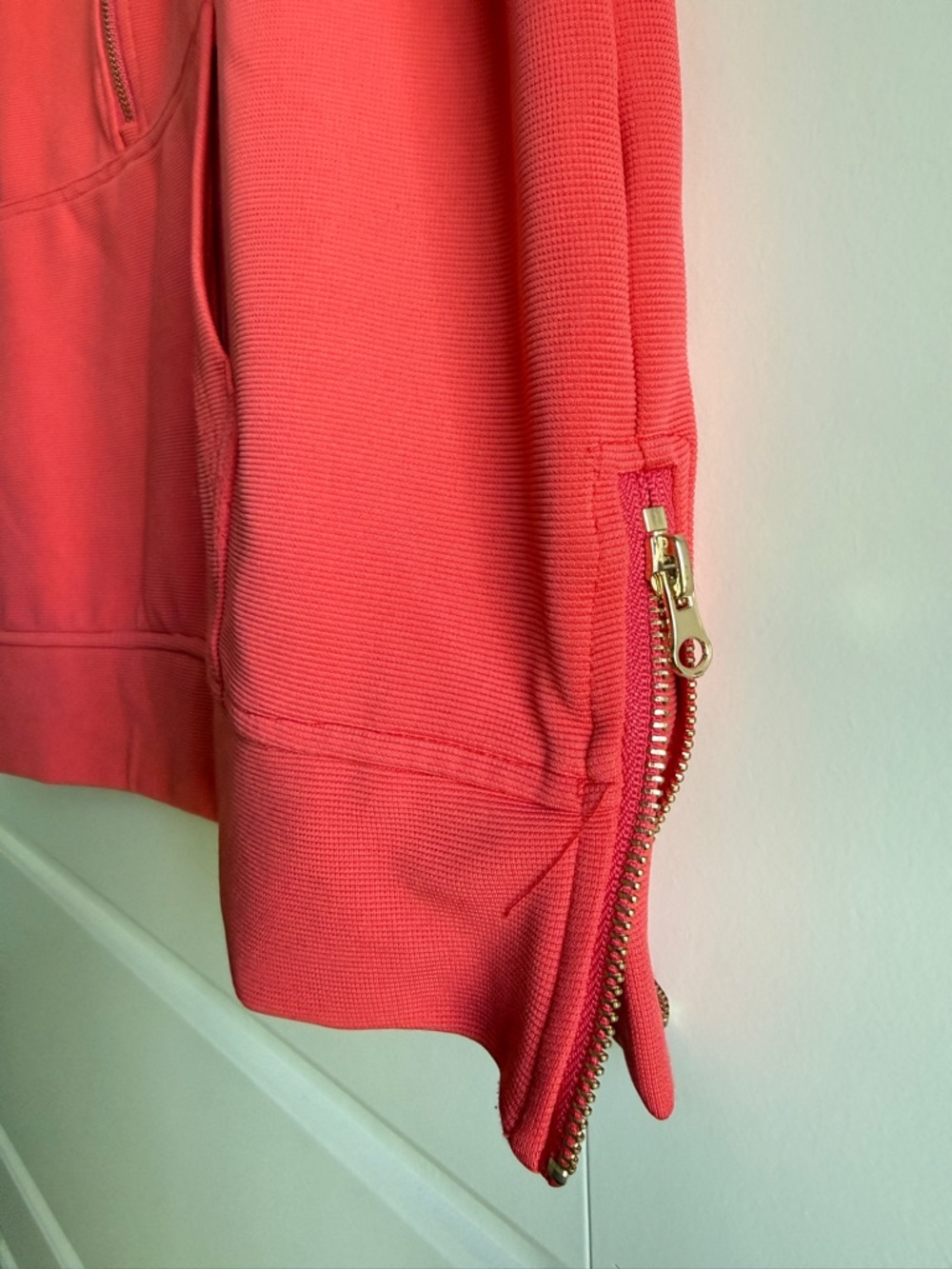 Entro Watermelon Half Zip Funnel Neck Sleeveless Pullover - Picture 2 of 8